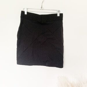 Bodkin Black Grid Bodycon Mini Skirt sz 4